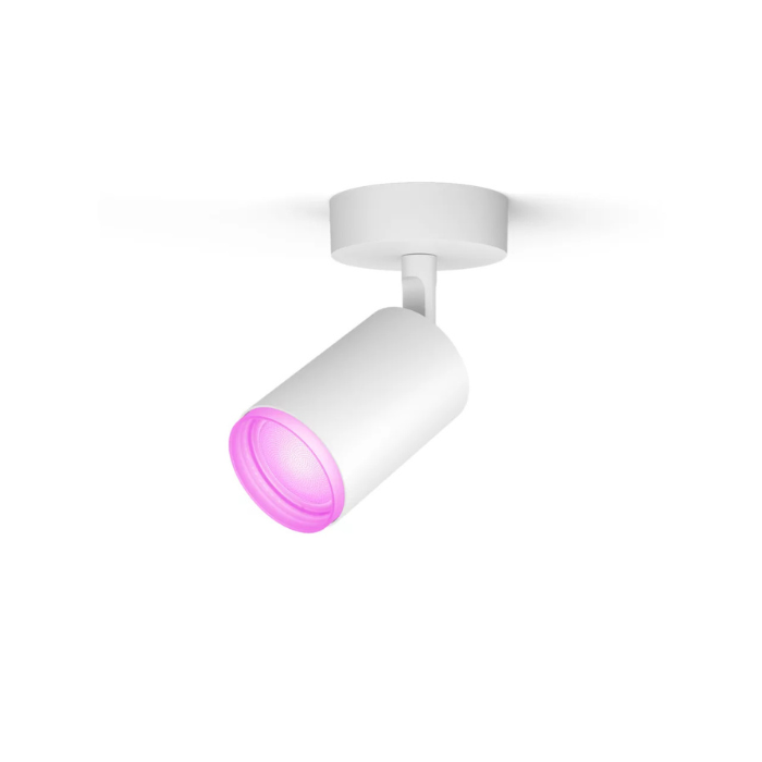 Philips Hue Fugato Single Spotlight | Smart RGBW | White